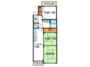 コーポラス桂の物件間取画像